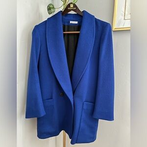 Stunning Blue Wool Michelle Stuart Jacket ~ Size L